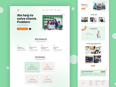 Agency Landing Page | Light Version