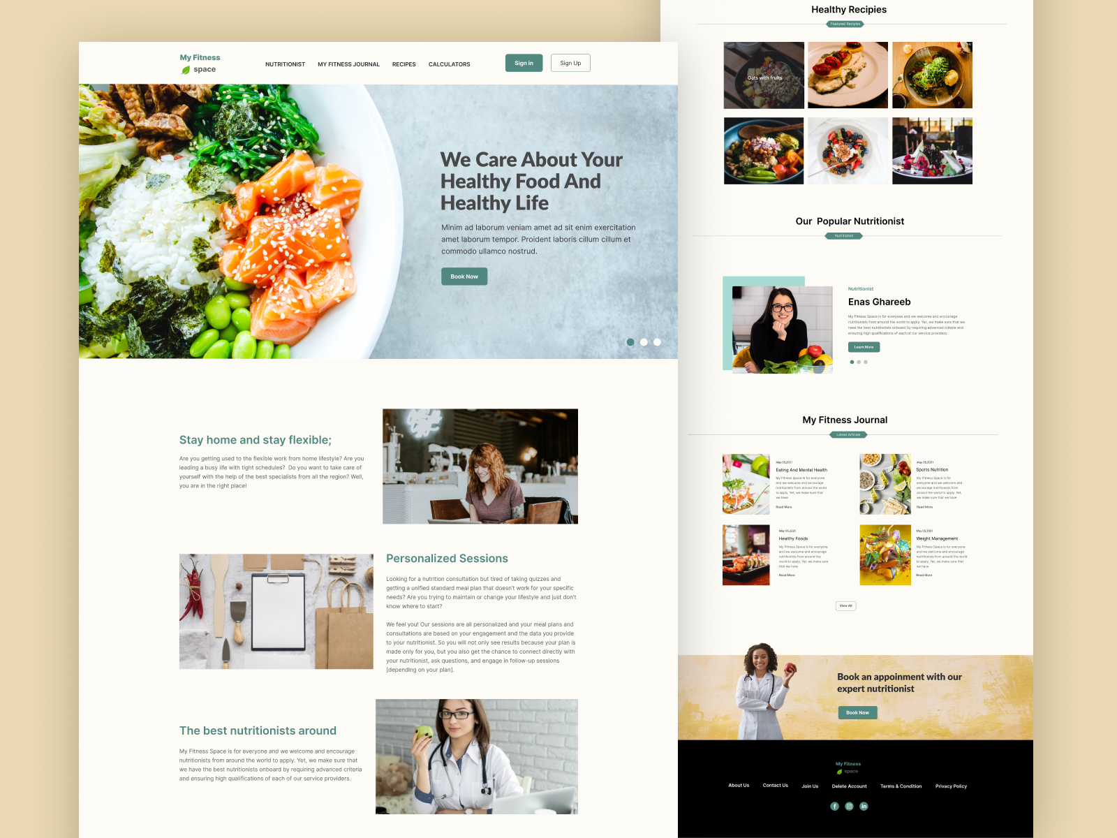 Food Receipe Website by Sharmin Akter on Dribbble