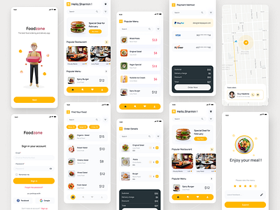 Food Order & Delivery App burger cooking delivery eat eating food food and drink food delivery app food delivery service food order food order app foodie interface mobile app ui online food pizza restaurant ui ui trends 2022 uiux