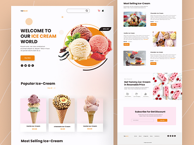 Ice Cream Landing Page