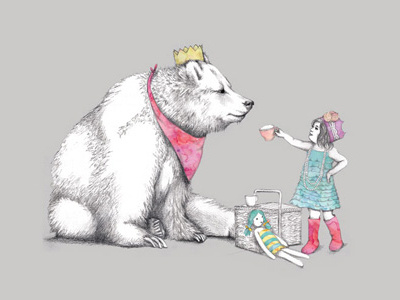 Teddy Bear's Picnic bear drawing illustration