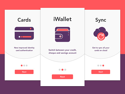 Mobile Banking | On-boarding app interface mobile on boarding user