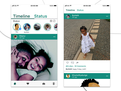 Whatsapp Concept - Stories mobile app product design ui ux