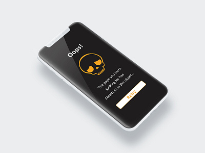 Mobile - Error state / 404 app iconography mobile product design ui ux