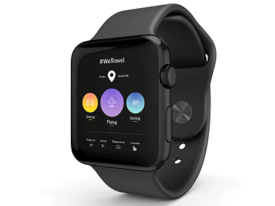 iWatch Interface - Travel App Concept interface ios iwatch product design ui