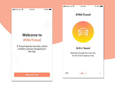 Travel App Concept - 1 app interface mobile product design ui ux