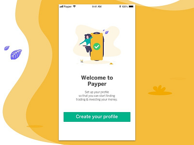 Payper - Crypto-currency app app art concept crypto currency illustration mobile online trading product design ui ux