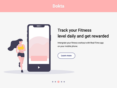 Dokta - Health & Wellness App - Fitness page