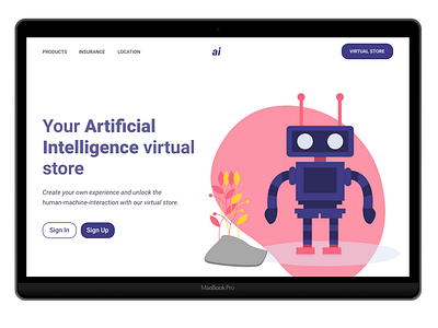 Landing page  - AI - Concept