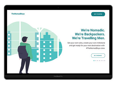 Landing page - Concept - The Nomad Boys