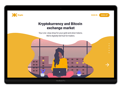 Krypto - Landing page - Concept