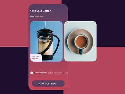 Grab your Coffee app coffee coffeeapp concept interface minimal mobile product design ui uidesign ux uxdesign