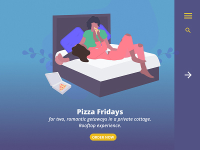 Pizza Fridays -  Landing page -Concept