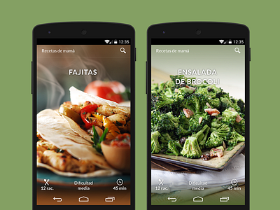 Recetas de mamá. Android Application