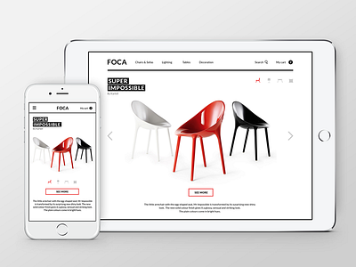 FOCA. Responsive website concept