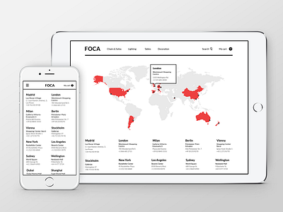 FOCA. Responsive website concept