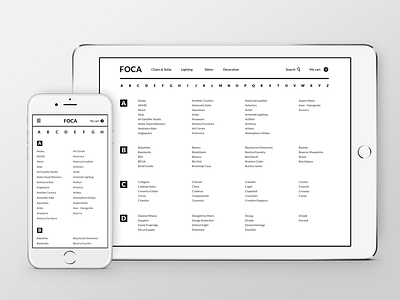 FOCA. Responsive website concept