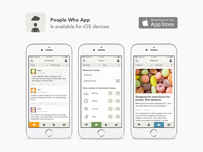 People Who. App for iOS app community control design health ios magazine people ui ux