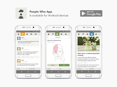 People Who. App for Android android app community control design health magazine people ui ux
