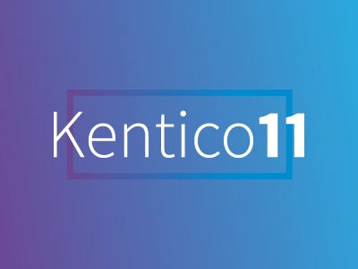 Kentico 11 Is Coming brand campaign frame gradient kentico typography