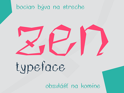 Zen Typeface font typeface typography zen