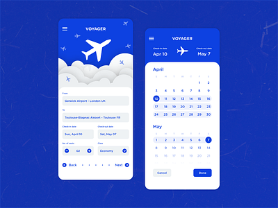 Travel App Prototype app calendar design mobile prototype travel trip ui ux