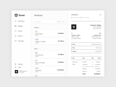 Invoicing Dashboard Prototype