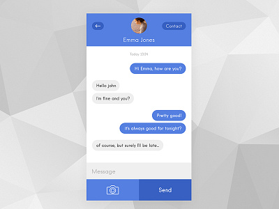 Daily UI : #013 // Direct Messaging app card dalyui day13 direct messaging ui ux