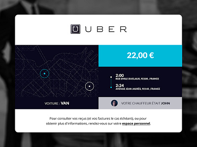 Daily UI : #017 // Email Receipt dalyui day17 email receipt uber ui ux