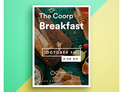 The Coorp Breakfast breakfast food mockup print