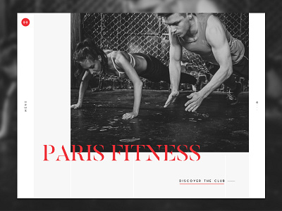 Fitness Club club color crossfit fitness navigation paris sport typography webdesign website