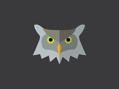 Eagle Owl animals avatar design eagle flat illustration owl simple