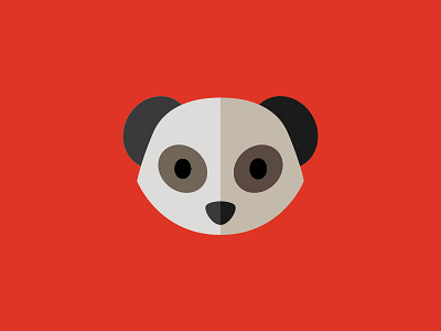 Mongoose animals avatar design flat illustration mongoose red simple
