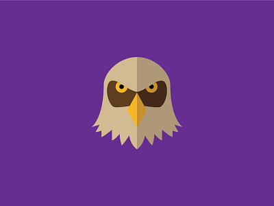 Kestrel animals avatar design flat illustration kestrel purple simple