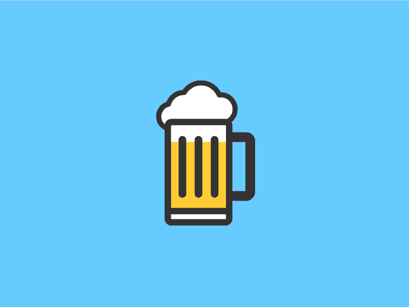 Beer animated animation beer drink glass icon vector