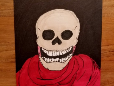 Red Death design drawing illustration