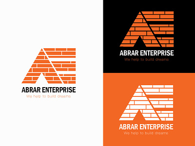 AE logo a logo ae logo branding brick logo building logo e logo graphic design logo