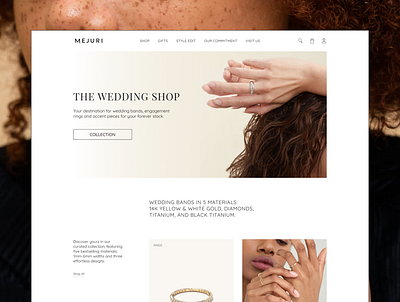 Jewelry shop website redesign design figma redesign concept ui uiux website