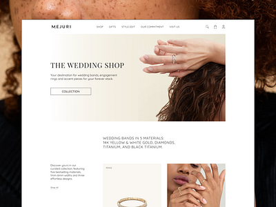 Jewelry shop website redesign