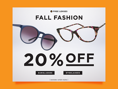 Fall Fashion banner columbus design eye fall fashion glasses lenses radesigner raquib sun web