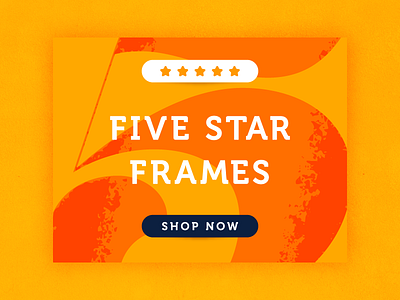 Five Star Frames 5 ai five fives frames gradient grain illustrator number star texture type
