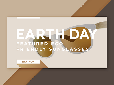 Earth Day ad banner earth day eco environmental frames friendly glasses green muted radesigner web banner