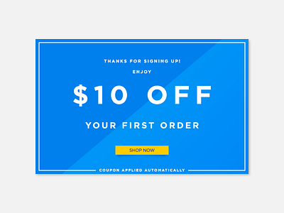 Sign-up reward email cbus coupon cta design ecommerce email illustrator mail radesigner template vector