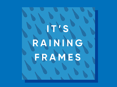 Raining Frames — DG homepage content graphic