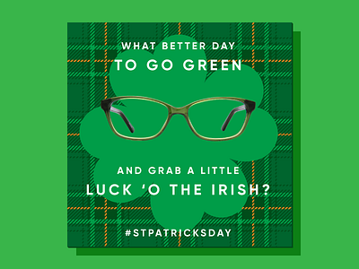 St. Patrick's Day design discount ecommerce eyewear frame glasses graphic online optical radesigner