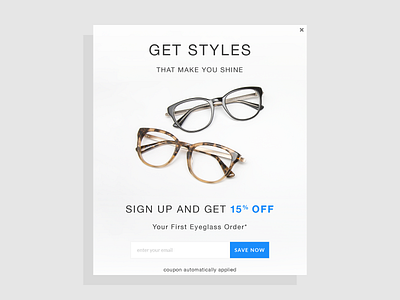 Acl Email Sign Up Pop Up Eyeglasses ac ecommerce email eyeglasses frames glasses lens pop radesigner sale sign up