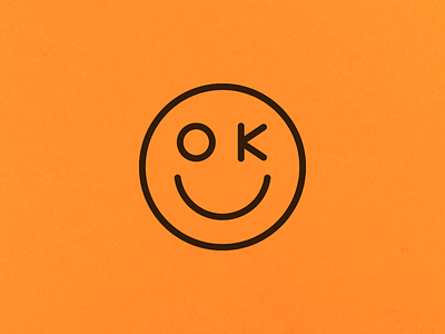 It's OK to be OK cbus columbus face logo ohio ok radesigner smile type typography