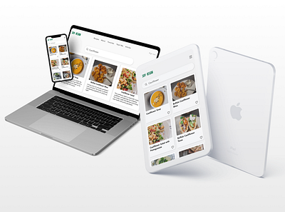 Responsive Recipe App app screen design desktop mobile mobile app recipe responsive ui user interface