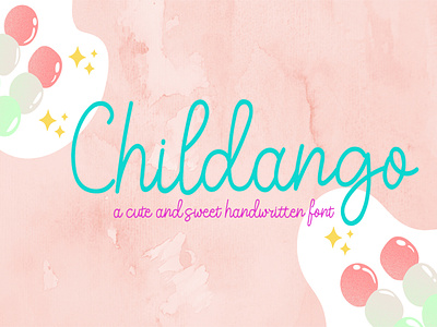 Childango a cute and sweet handwritten font cute font font handlettered