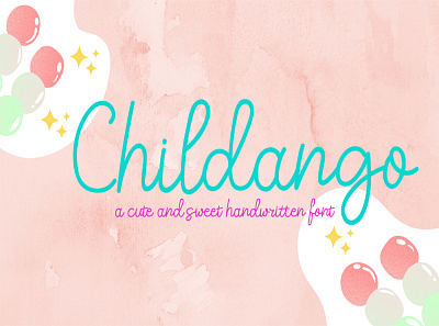 Childango a cute and sweet handwritten font cute font font handlettered